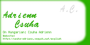 adrienn csuha business card